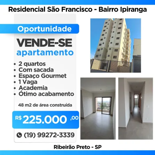 Apartamento à Venda - Ipiranga, Ribeirão Preto