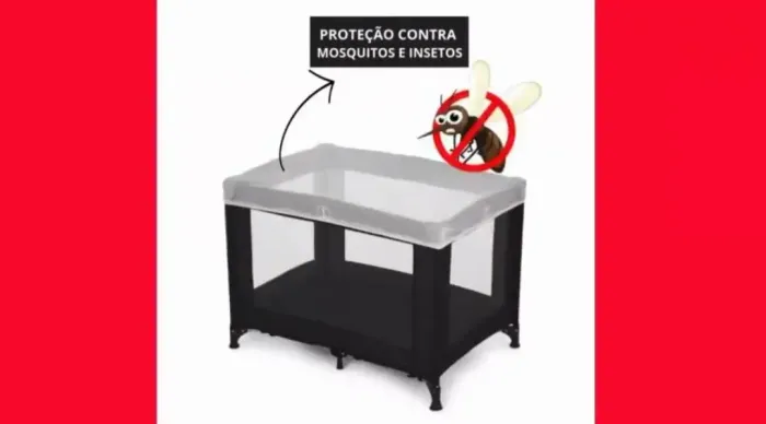 Mosquiteiro universal de elástico para berço e carrinho