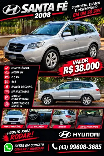 Hyundai Santa Fe GLS 2.7 V6 4x4tiptronic 2008