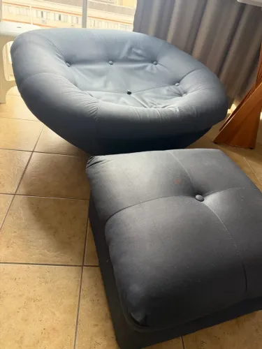 Concha mega confortável com Puff