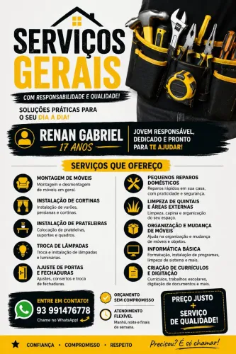 Serviços gerais - marido de aluguel
