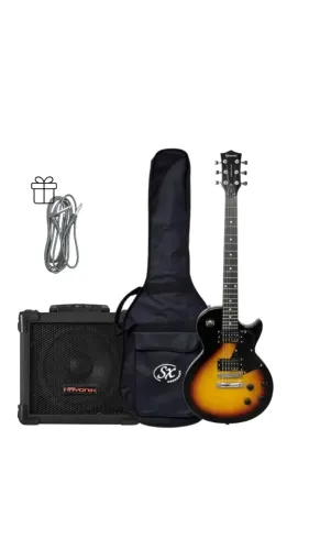 Kit- GUITARRA ELETRICA PLUS SUNBURST + BAG CAP DE GUITARRA SX + HAYONIK, Amplificador/Cubo