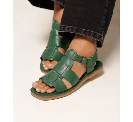 SANDALIAS DE COURO LEGITIMO