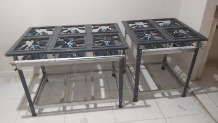 Fogão industrial inox alta e baixa pressão novos em 10x sem juros 