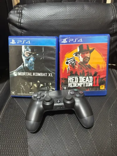 Jogo e controle ps4