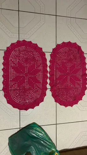 Tapete croche artesanal barbante