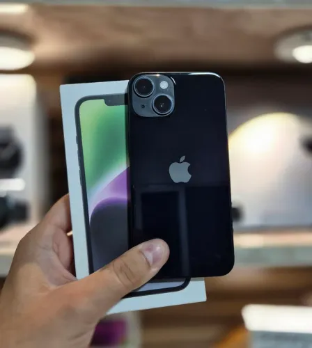 IPhone 14, 128GB, bateria 75%, cor preto, usado/conservado e todo original, c/ caixa.