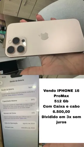 iPhone 16 pro Max 512 gb