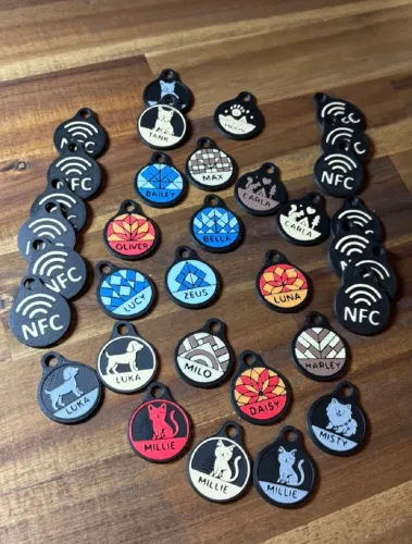 Pingentes com NFC para seu Pet