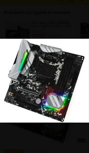 VENDE-SE PLACA MÃE B450M STEEL LEGEND