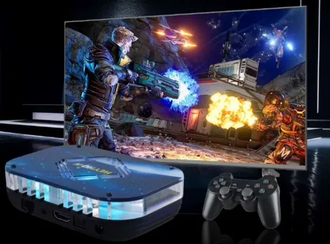 Smart Game Box HNX4 Pro 4GB RAM + 256GB Expandido - Sistema Duplo 4K