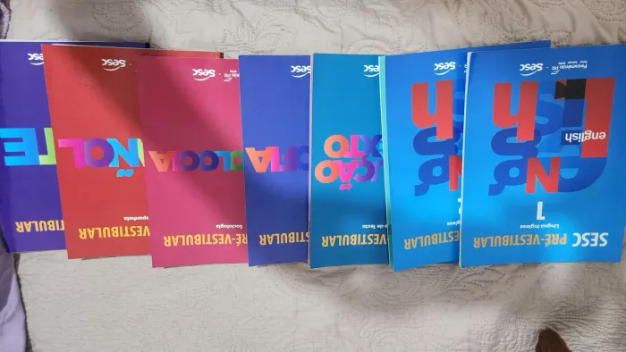 Livros de estudo para vestibular 