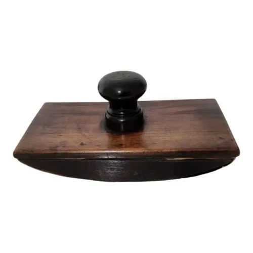 Mata Borrão Antigo Madeira Escritório Caneta Pena - 18 Cm