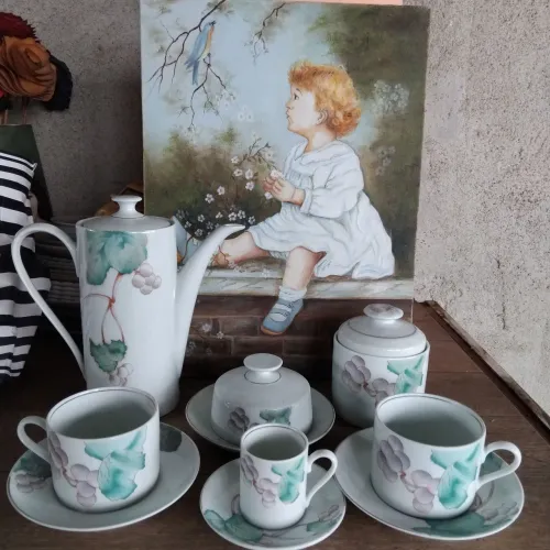 Conjunto de chá e café porcelana schimth 
