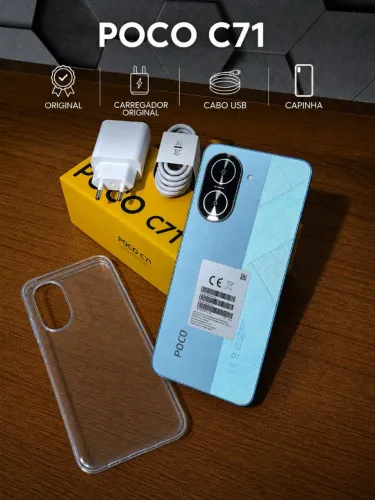 Vendo celular Poco c71 novo na caixa aberto só pra teste tenho "2 unidades disponíveis"