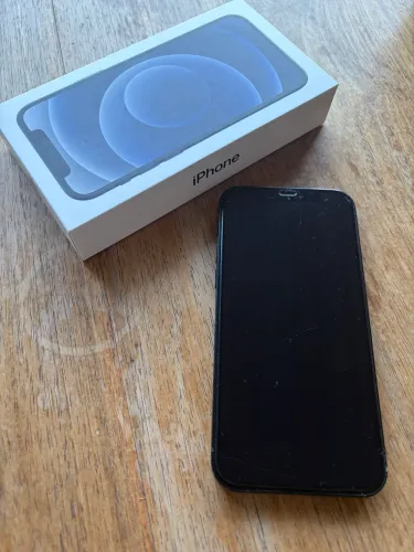 iphone 12 preto 64gb usado