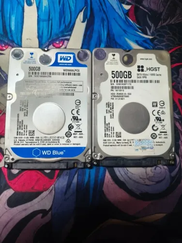 2 HDs (notebook) 500GBs - HGST e WD