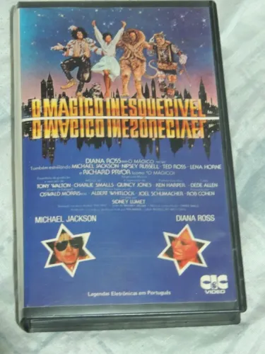 VHS O MÁGICO INESQUECÍVEL ( THE WIZ ) ORIGINAL - MICHAEL JACKSON - DIANA ROSS - RARÍSSIMO