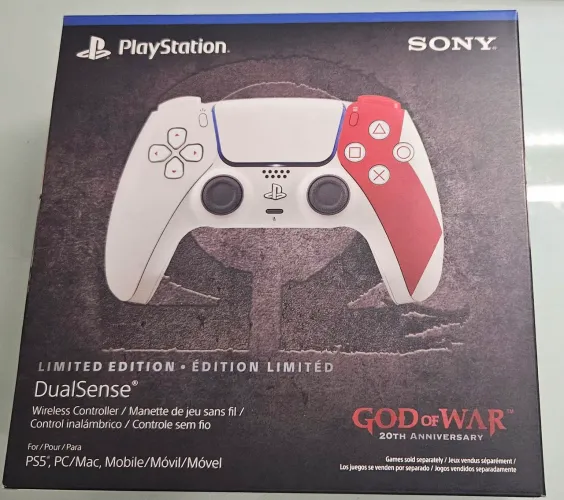 DualSense God of War 20th Anniversary 20 anos - novo e lacrado