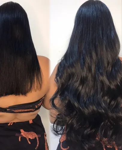 Aplicação e manutenção de mega hair