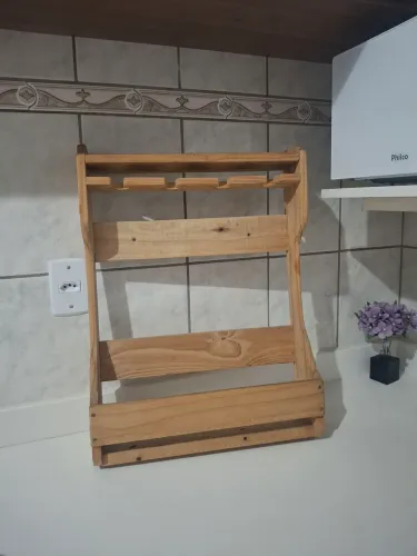 Barzinho suspenso madeira