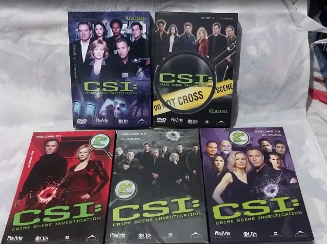 box  DVDs  CSI: Crime Scene Investigation 1 e 2 temporadas 
