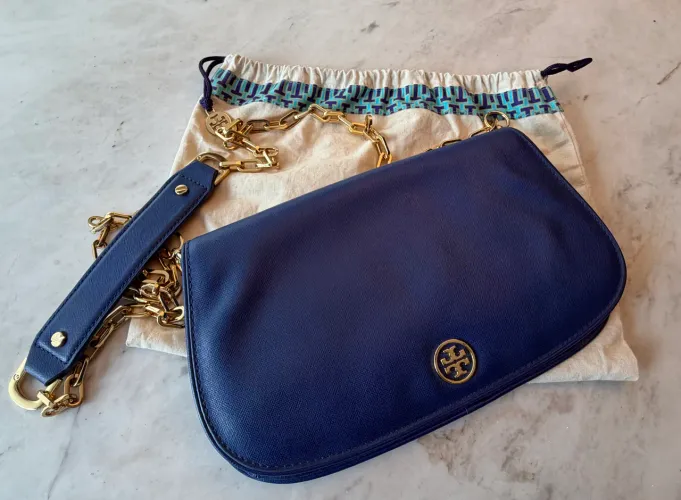 Bolsa Tory Burch Original Azul