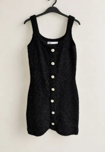 Vestido Zara Botões Joia