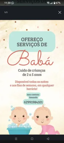 Diária babá (130,00)
