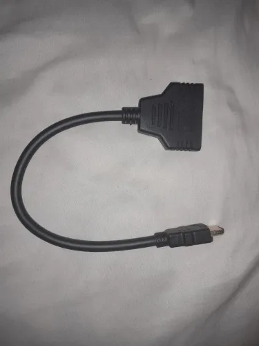 Cabo HDMI Divisor Y 1 Macho 2 Fêmea Splitter 1080p Adaptador duplicador
