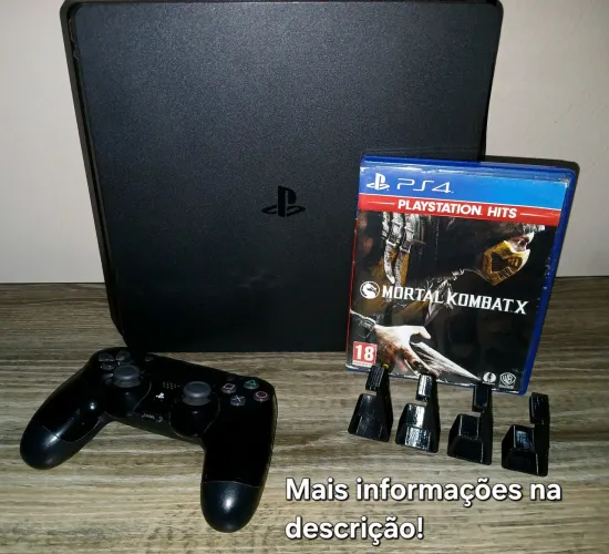 PS4 Slim 500GB + Controle Original + Brindes