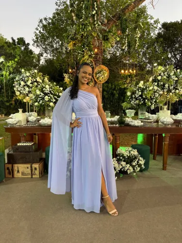 Vestido de festa lavanda