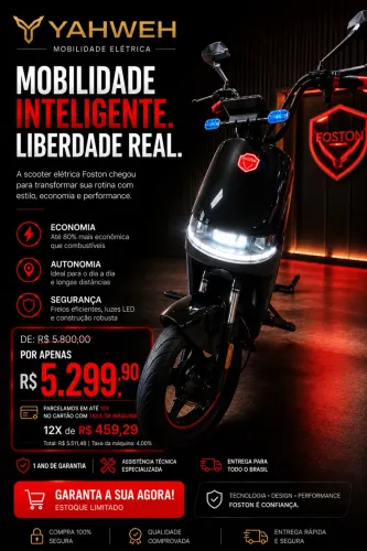 Moto elétrica Foston 1000 Watts 