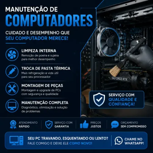 ? Manutenção de Computadores | Limpeza, Pasta Térmica e Upgrade