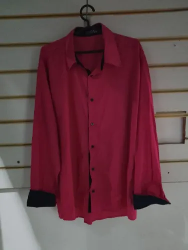 Camisa social masculina, cor rosa