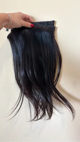 Mega Hair Liso (preto e com mechas )