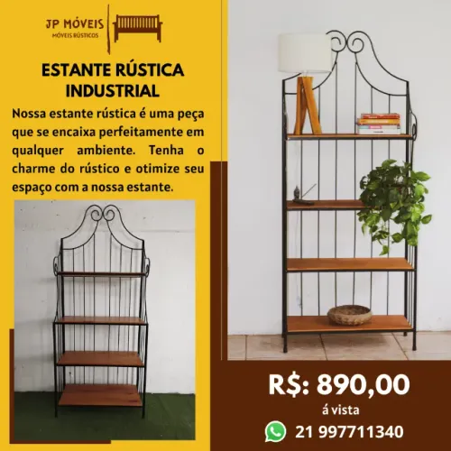 Estante Rústica Industrial.