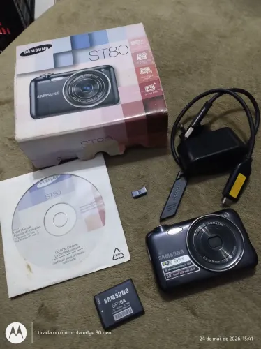 Câmera Samsung st80 completa funcionando perfeitamente 