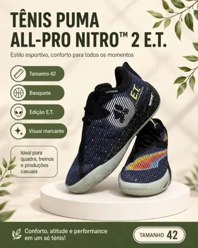 Tênis Puma All-Pro NITRO? 2 E.T. - Tamanho 42 - NOVO