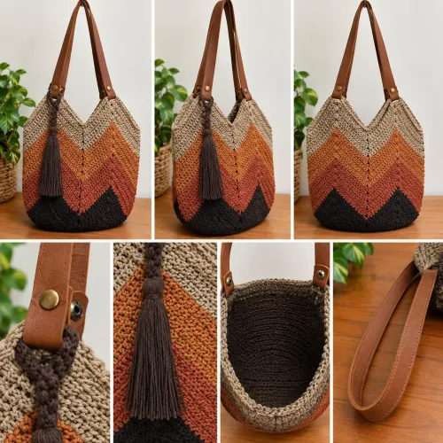 Bolsa de crochê barbante excelente qualidade. Pronta entrega