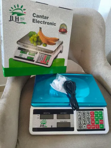 Balança Digital Comercial DH 40kg - Calcula Preço Automático + Bateria