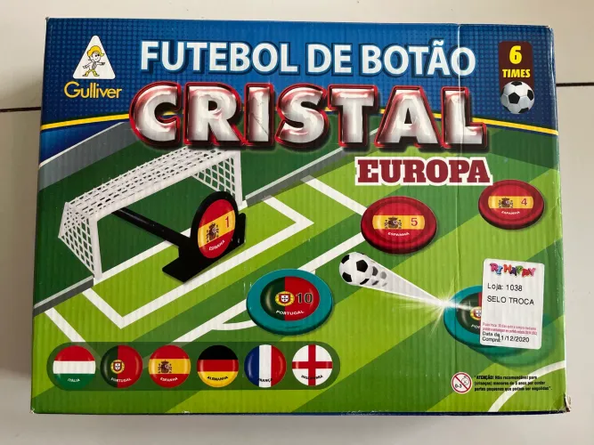 Futebol de Botão Cristal - 6 seleções do Mundo. Copa do Mundo