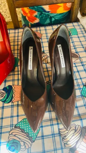 l Scarpin Jorge Bischoff Original Verniz Marrom - Nº 38 - Perfeito Estado