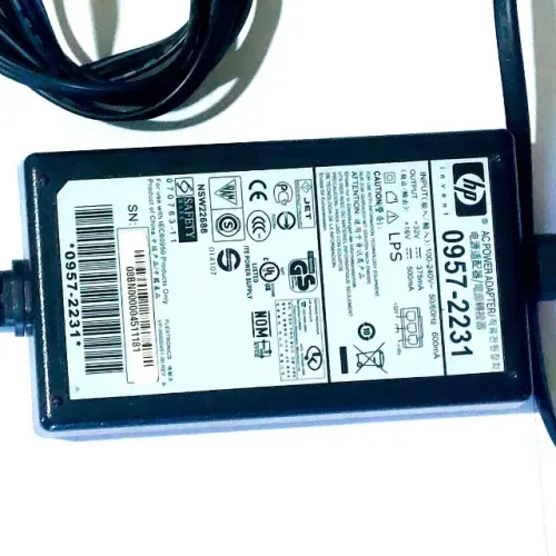Fonte Alimentação Impressora HP Deskjet D1560 Original Plug Cinza / USADO