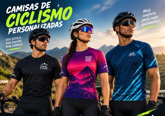 10 Camisas Personalizadas Para Ciclismo / Malha Cacharrel
