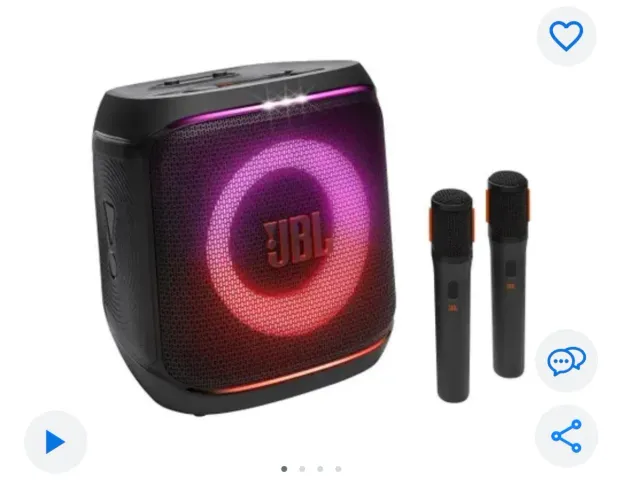 COMPRADA EM DEZEMBRO - Caixa JBL Partybox Encore 2, 100 RMS, 2 microfones