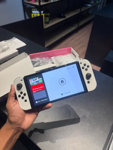 Nitendo switch oled com todos acessórios