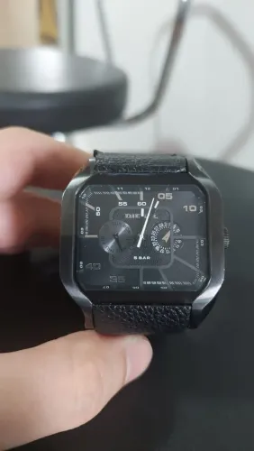 Relógio original masculino Diesel multifuncional preto DZ-4171