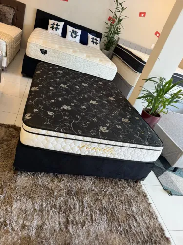 Cama box Casal ANJOS SEMINOVA TOP - ENTREGO 