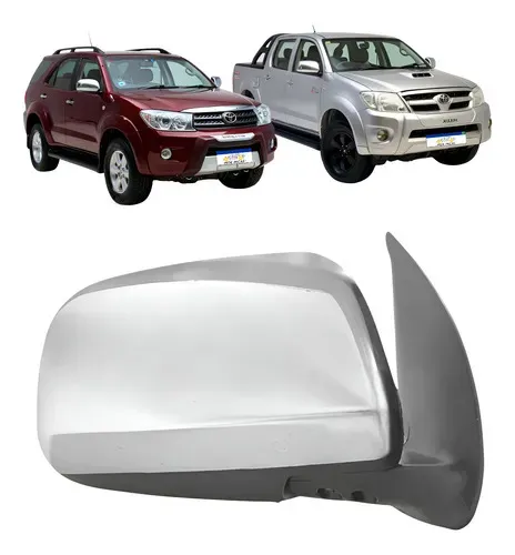 Retrovisor Eletrico Hilux 2006 A 2015 Cromado S/pisca Novo